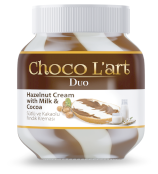  choco l'art كريمة البندق مع حليب و الكاكاو